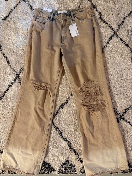 Vervet Denim - NWT Vervet Leslie 90s Vintage Flare Distressed Acid Wash Jeans Size 29